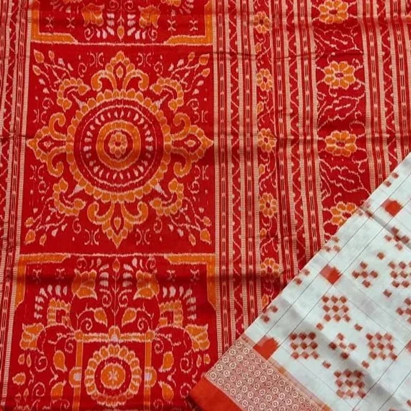 Sambalpuri Pasapalli Silk Saree view 1