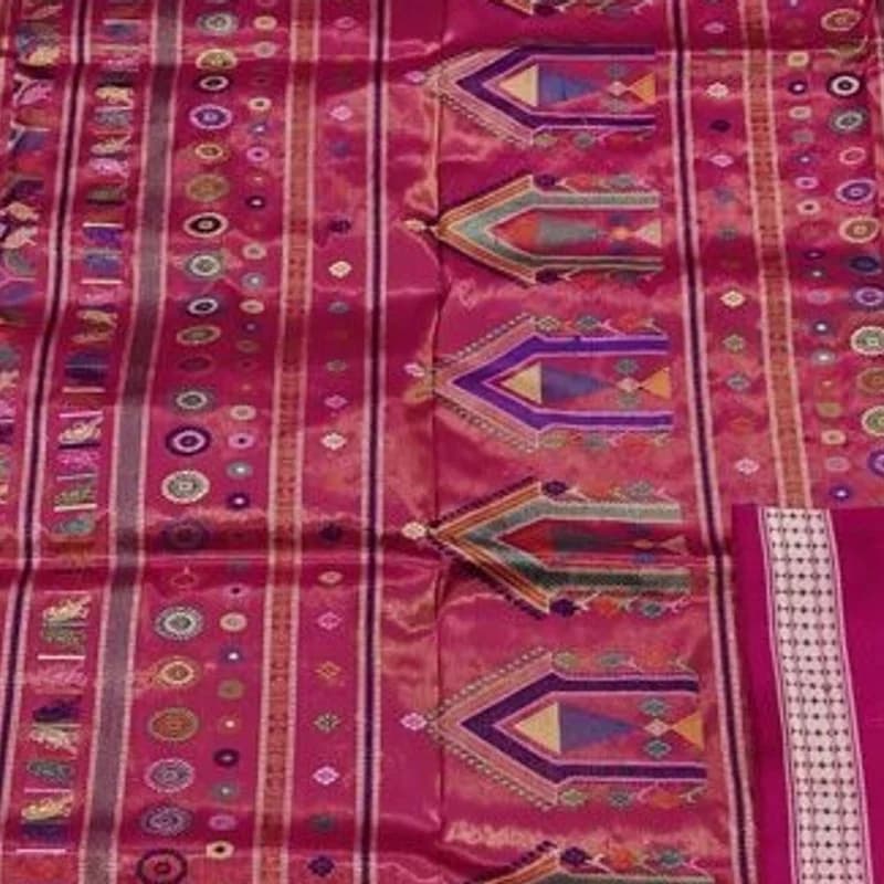 Dolabedi Bubblegum Pink Tissue Silk Saree view 1