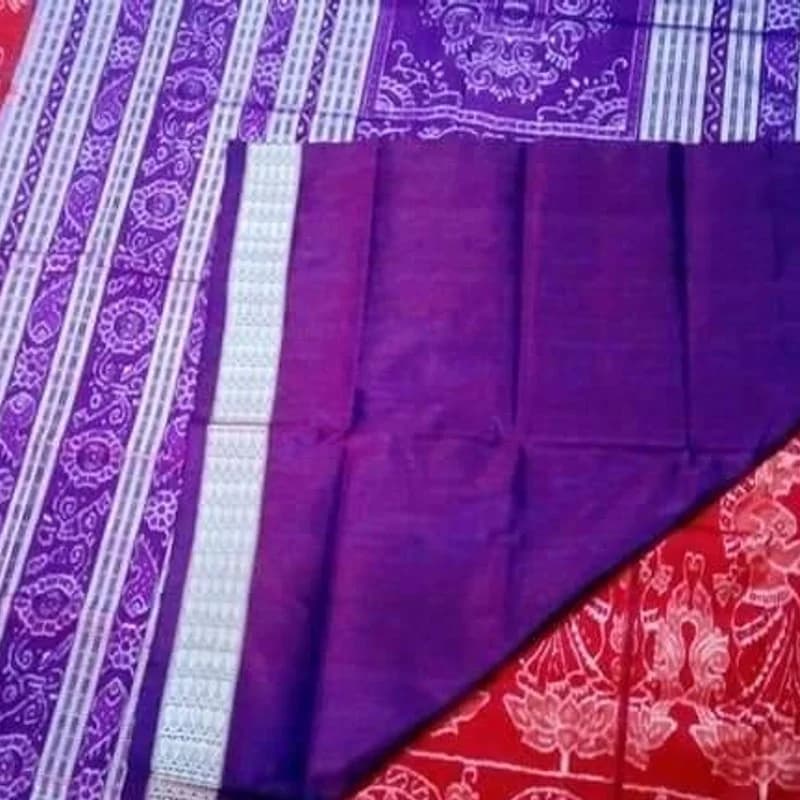Sambalpuri Bomkei Silk Bandha Saree view 1