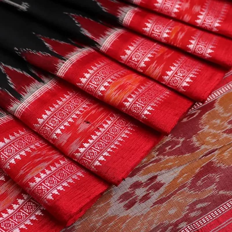 Khandua Silk Ikat Saree view 1
