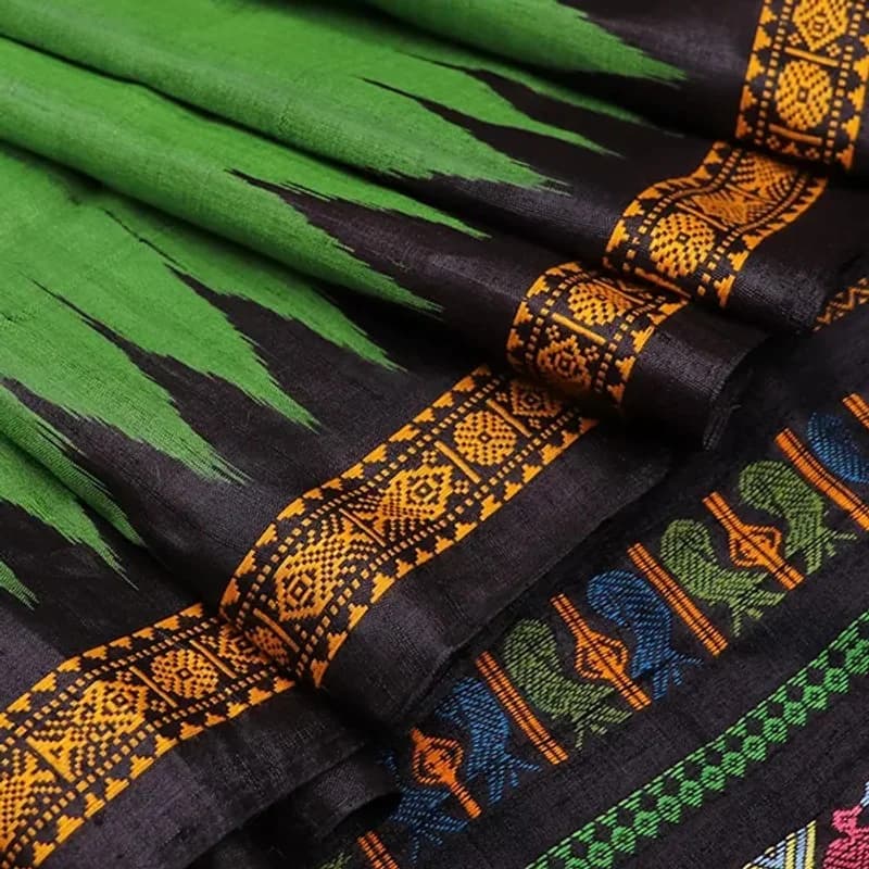 Dolabedi Tusser Saree view 1