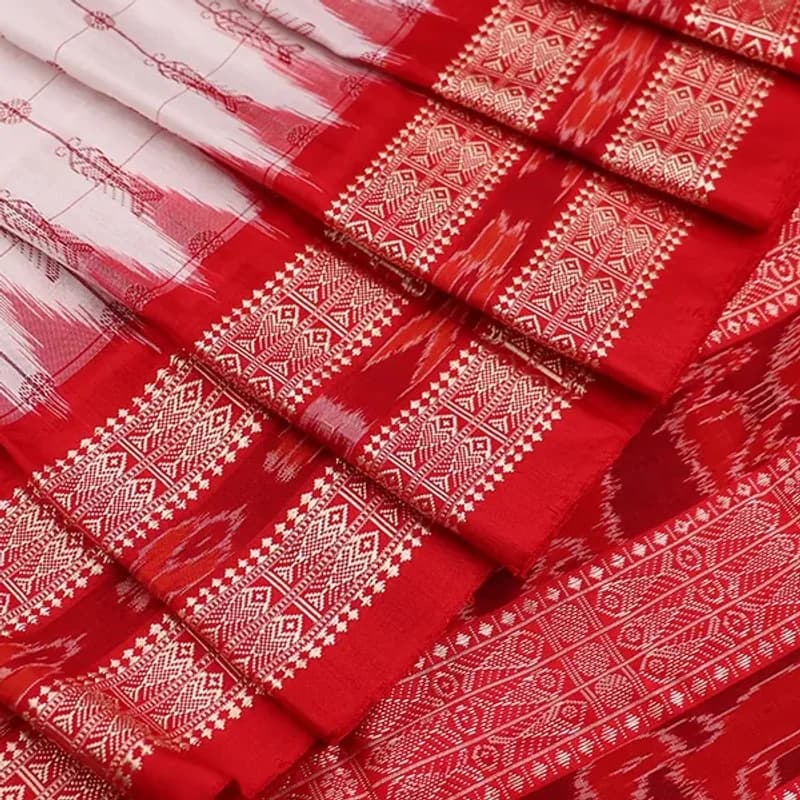 Sambalpuri Ikkat Silk Saree view 1
