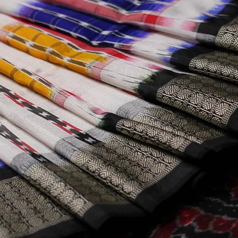 Sambalpuri Ikkat Silk Saree view 1