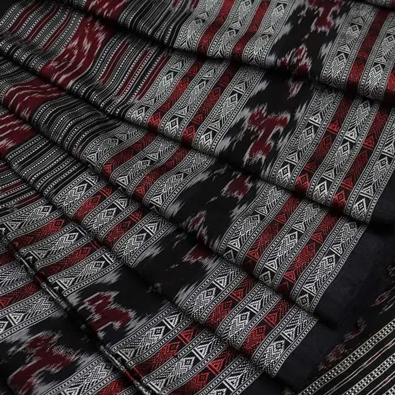 Sambalpuri Ikkat Silk Saree view 1
