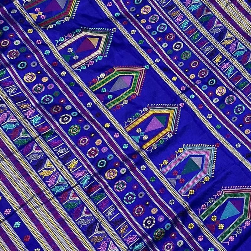 Sambalpuri Dolabedi Silk Saree view 1