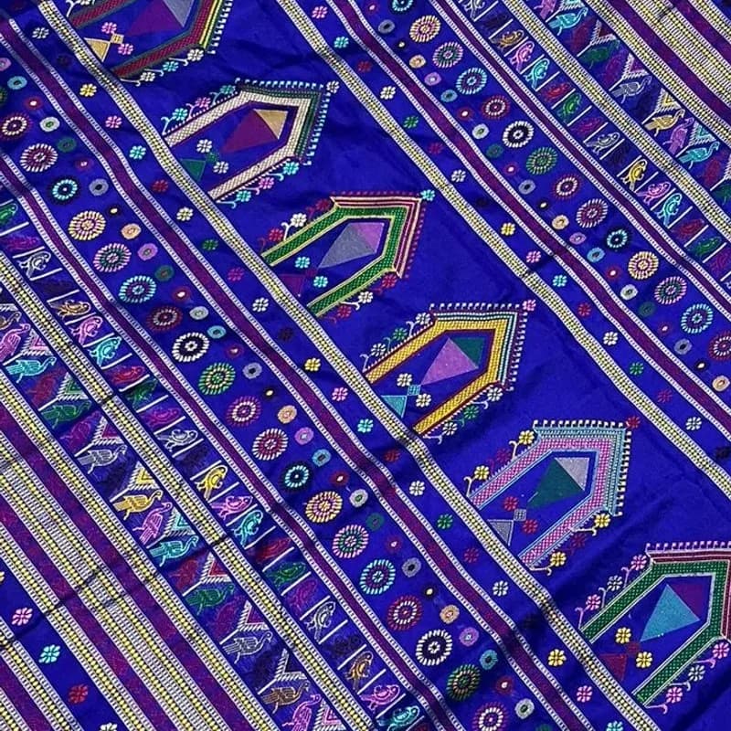 Sambalpuri Dolabedi Silk Saree view 1