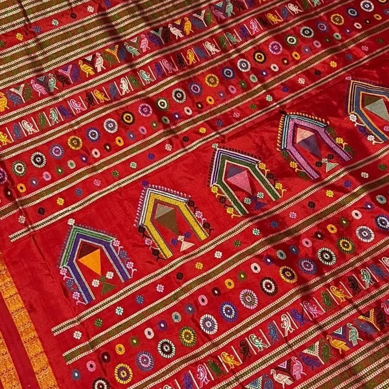 Sambalpuri Dolabedi Silk Saree view 1