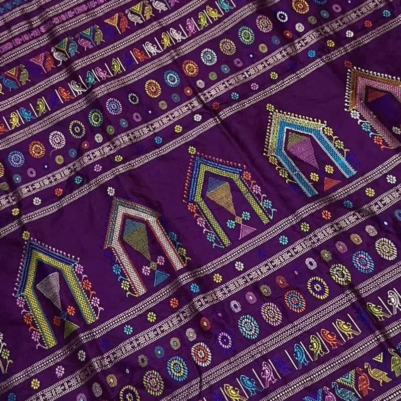 Sambalpuri Dolabedi Silk Saree view 1