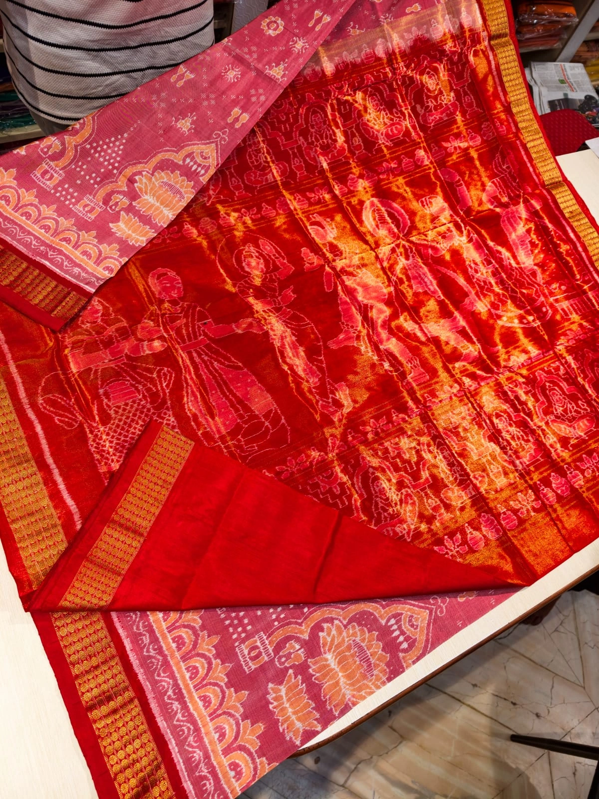Exclusive Sambalpuri Pure Silk Saree | Traditional Ikat Luxury Weave — Sambalpuri saree