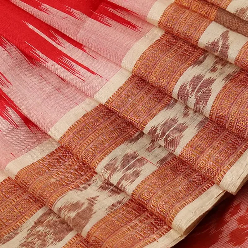 Khandua Silk Ikat Saree view 1