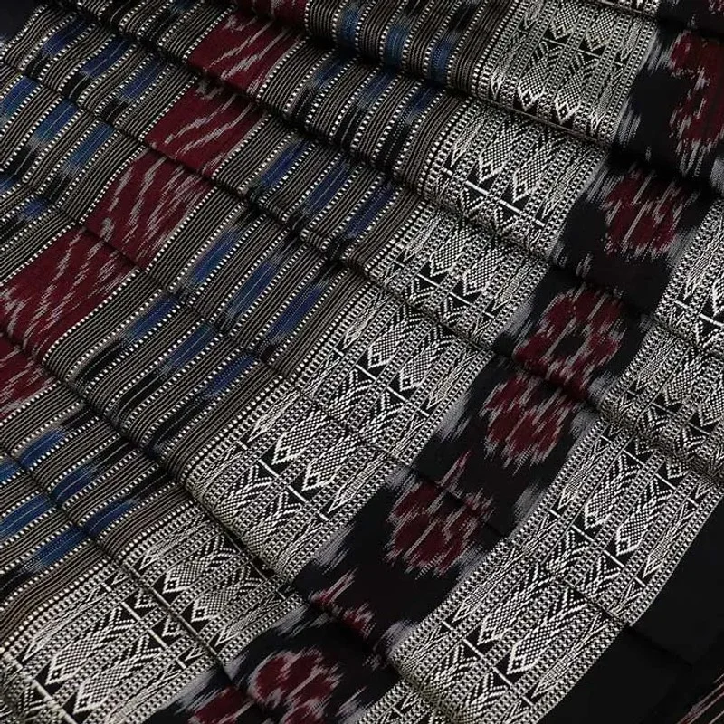 Sambalpuri Ikkat Silk Saree view 1