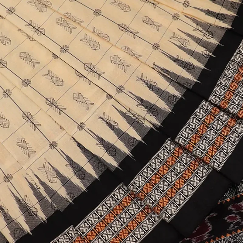 Sambalpuri Ikkat Silk Saree view 1