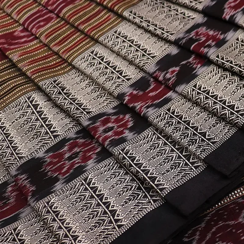 Sambalpuri Ikkat Silk Saree view 1