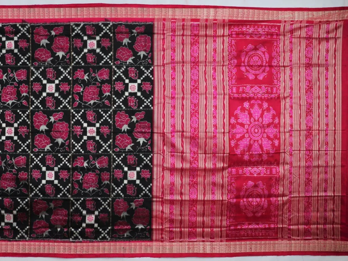 Sambalpuri Ikkat Silk Saree view 2