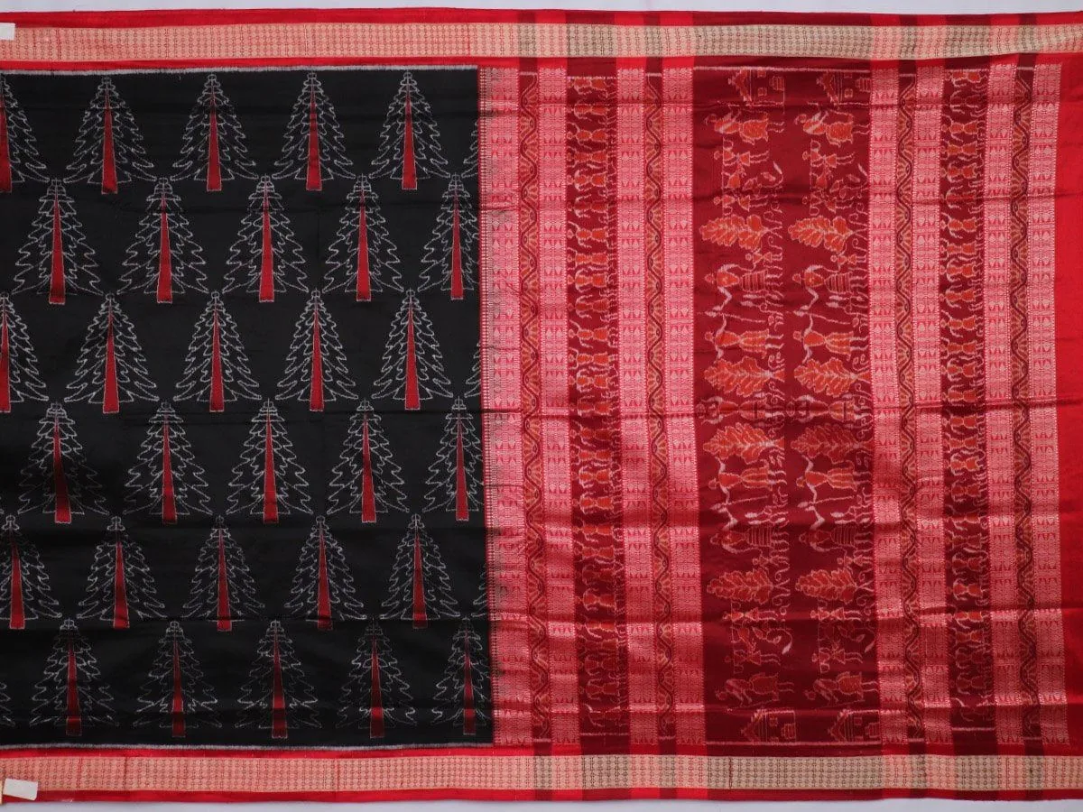 Sambalpuri Ikkat Silk Saree view 2