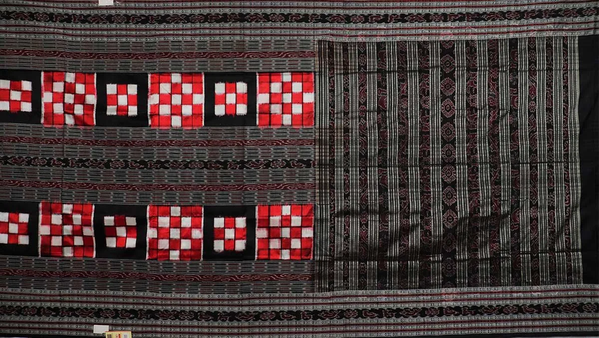 Sambalpuri Ikkat Silk Saree view 2