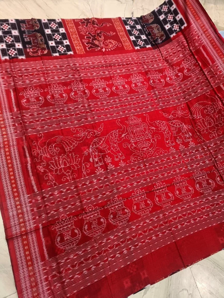 Sambalpuri Bandha Cotton Saree view 2