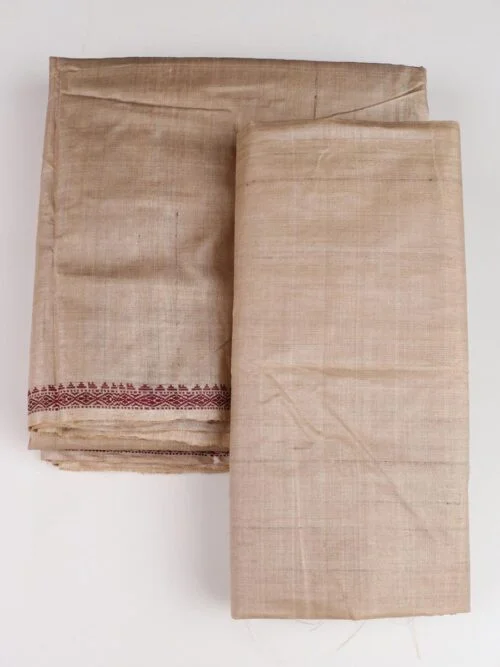 Handloom Sambalpuri Tussar Silk Dhoti with Utari for Men