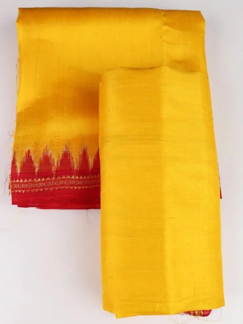 Handloom Sambalpuri Pata Silk Dhoti with Utari for Men